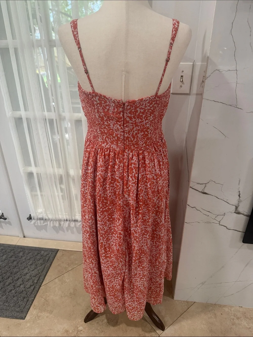 Abercrombie & Fitch Rust Floral Maxi Dress